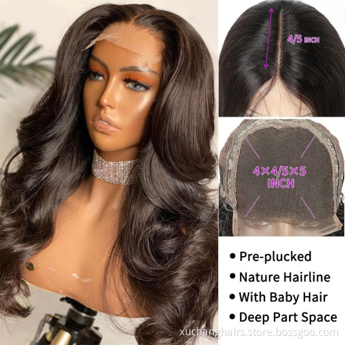 30and32Inch Body Wave 4X4 3Part Lace Virgin HumanHair